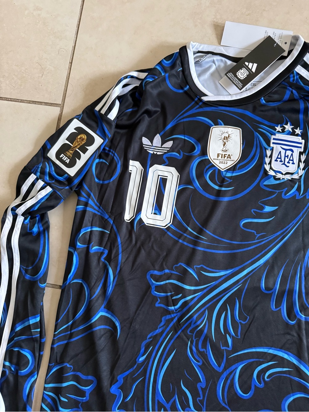 Adidas brand new soccer jersey world cup lionel messi long sleeve soccer jersey - Picture 2 of 9